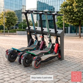 Aparcapatinets EDAM | 5 Places de Seguretat | Acer Galvanitzat